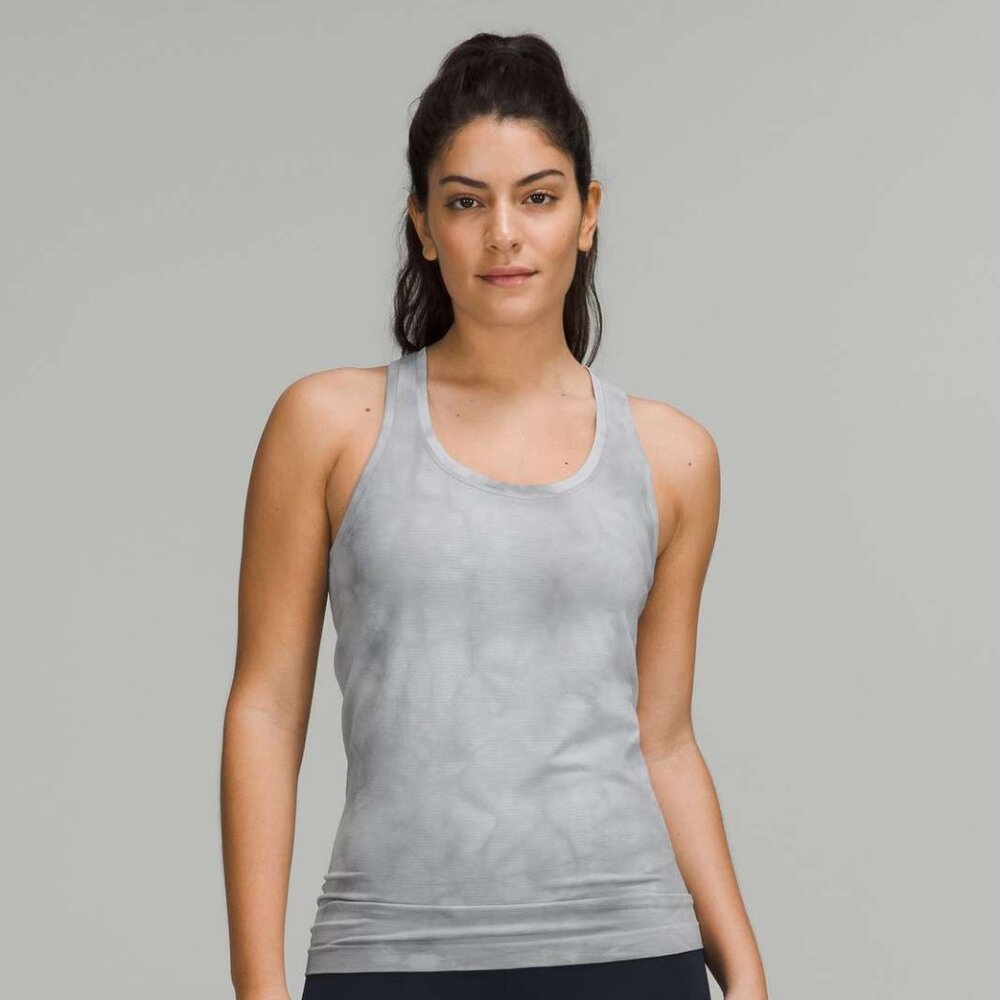 Lululemon Swiftly Tech Racerback Tank Top 2.0 Marble Dye Rhino Grey